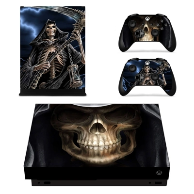 Skeleton decal skin for Xbox one X Console and 2 Controllers Skeleton decal skin for Xbox one X Console and 2 Controllers