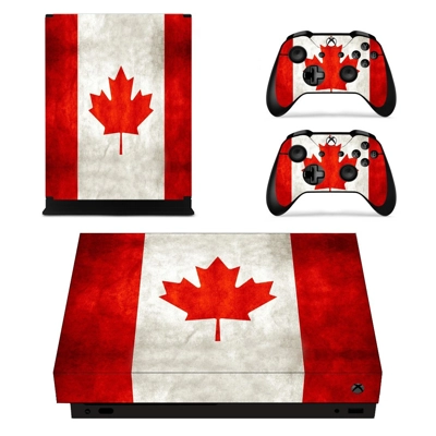 Flag of Canada decal skin for Xbox one X Console and 2 Con.. Flag of Canada decal skin for Xbox one X Console and 2 Con..