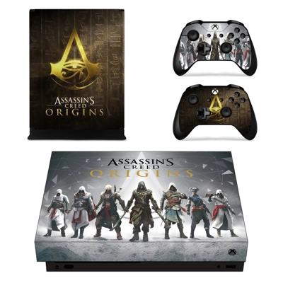Assassin's Creed Origins decal skin for Xbox one X Console.. Assassin's Creed Origins decal skin for Xbox one X Console..