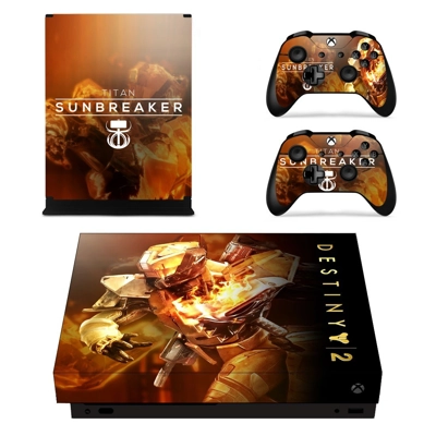 Destiny 2 titan hunter nightstalker decal skin for Xbox one X Console and 2 Controllers