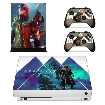 Destiny 2 decal skin for Xbox one X Console and 2 Controllers
