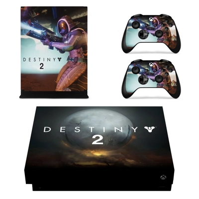 Destiny 2 decal skin for Xbox one X Console and 2 Controllers