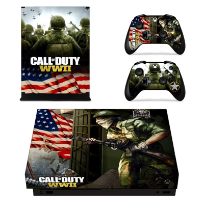 Call of Duty WW2 decal skin for Xbox one X Console and 2 C.. Call of Duty WW2 decal skin for Xbox one X Console and 2 C..
