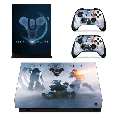 Destiny 2 decal skin for Xbox one X Console and 2 Controllers