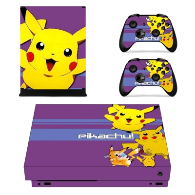 Pokemon Pikachu decal skin for Xbox one X Console and 2 Co.. Pokemon Pikachu decal skin for Xbox one X Console and 2 Co..