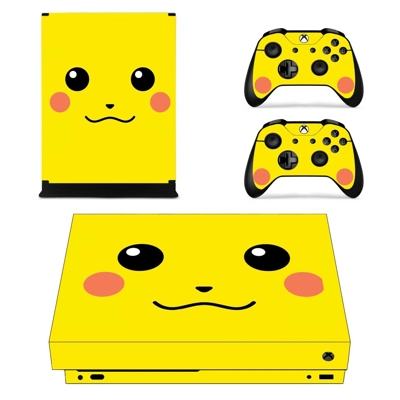 Pokemon Pikachu decal skin for Xbox one X Console and 2 Co.. Pokemon Pikachu decal skin for Xbox one X Console and 2 Co..