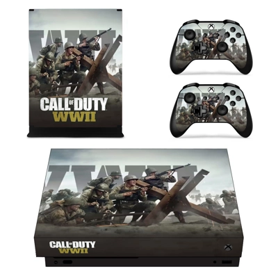 Call of Duty WW2 decal skin for Xbox one X Console and 2 C.. Call of Duty WW2 decal skin for Xbox one X Console and 2 C..