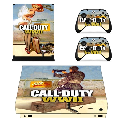 Call of Duty WW2 decal skin for Xbox one X Console and 2 C.. Call of Duty WW2 decal skin for Xbox one X Console and 2 C..