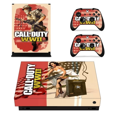 Call of Duty WW2 decal skin for Xbox one X Console and 2 C.. Call of Duty WW2 decal skin for Xbox one X Console and 2 C..
