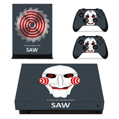 Jigsaw decal skin for Xbox one X Console and 2 Controllers