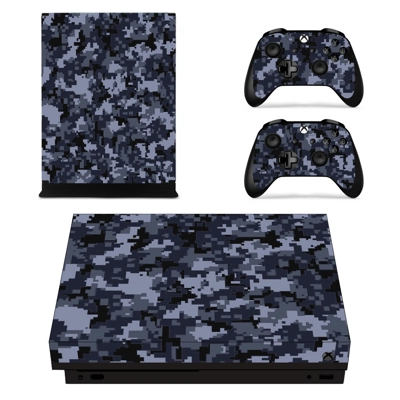 Military Camouflage decal skin for Xbox one X Console and 2 Controllers