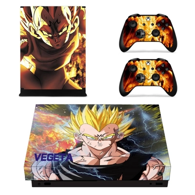 Goku decal skin for Xbox one X Console and 2 Controllers Goku decal skin for Xbox one X Console and 2 Controllers