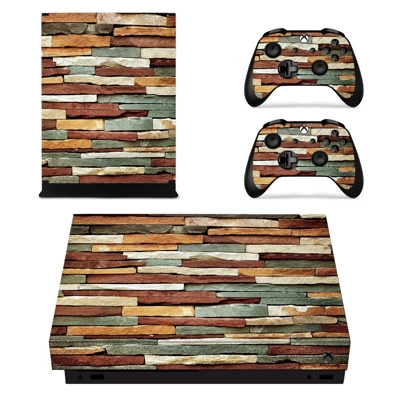 Piled colorful Stone decal skin for Xbox one X Console and 2 Controllers