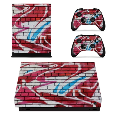Graffiti decal skin for Xbox one X Console and 2 Controllers Graffiti decal skin for Xbox one X Console and 2 Controllers