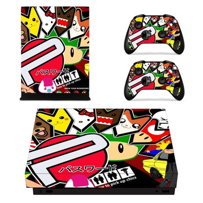 Emoji stikers decal skin for Xbox one X Console and 2 Controllers