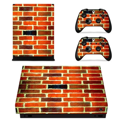 Brick wall decal skin for Xbox one X Console and 2 Control.. Brick wall decal skin for Xbox one X Console and 2 Control..