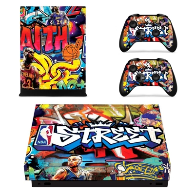 Nba street Graffiti decal skin for Xbox one X Console and .. Nba street Graffiti decal skin for Xbox one X Console and ..