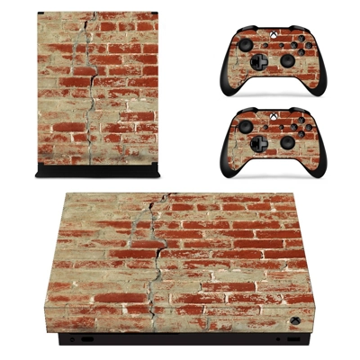 Rusted and Broken Brick wall decal skin for Xbox one X Con.. Rusted and Broken Brick wall decal skin for Xbox one X Con..
