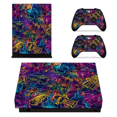Acid trip decal skin for Xbox one X Console and 2 Controll.. Acid trip decal skin for Xbox one X Console and 2 Controll..