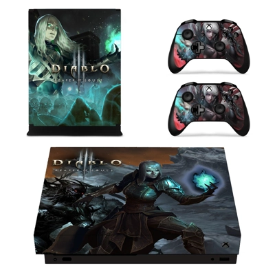 Diablo 3 Reaper of Souls decal skin for Xbox one X Console.. Diablo 3 Reaper of Souls decal skin for Xbox one X Console..
