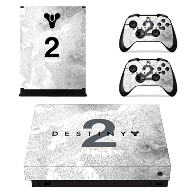 Destiny 2 decal skin for Xbox one X Console and 2 Controllers