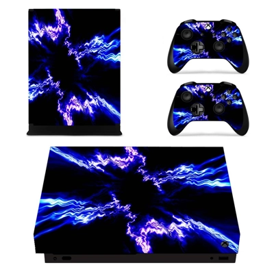 Lightning decal skin for Xbox one X Console and 2 Controll.. Lightning decal skin for Xbox one X Console and 2 Controll..