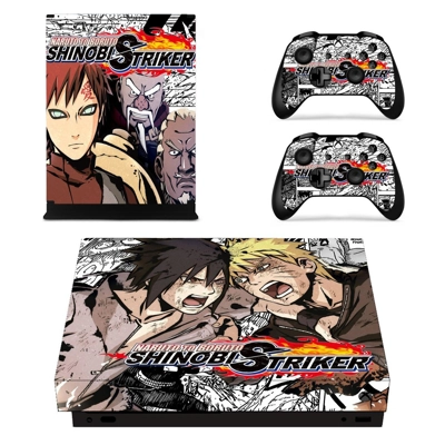 Naruto to Boruto Shinobi Striker decal skin for Xbox one X Console and 2 Controllers