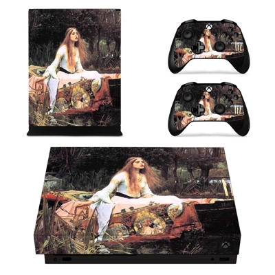 The lady of shalott decal skin for Xbox one X Console and .. The lady of shalott decal skin for Xbox one X Console and ..