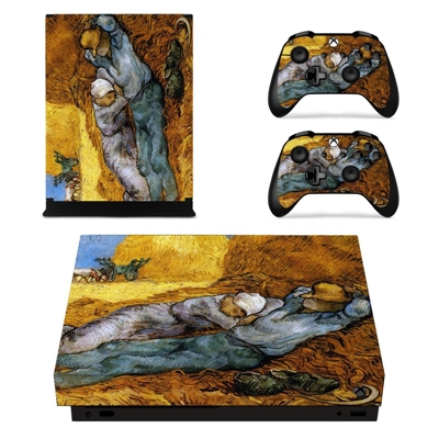 Vincent van gogh paintaing decal skin for Xbox one X Console and 2 Controllers