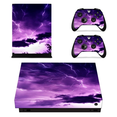 Lightning cloudy sky decal skin for Xbox one X Console and.. Lightning cloudy sky decal skin for Xbox one X Console and..