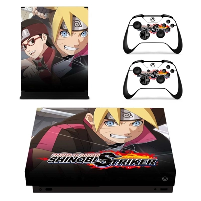 Naruto to Boruto Shinobi Striker decal skin for Xbox one X Console and 2 Controllers