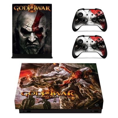 God of War 3 decal skin for Xbox one X Console and 2 Contr.. God of War 3 decal skin for Xbox one X Console and 2 Contr..