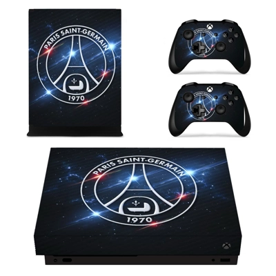 Paris Saint Germain decal skin for Xbox one X Console and 2 Controllers