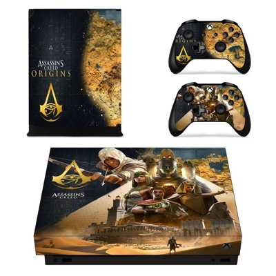 Assassin's Creed Origins decal skin for Xbox one X Console.. Assassin's Creed Origins decal skin for Xbox one X Console..