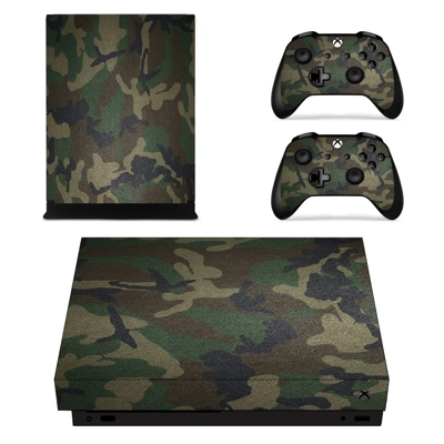 Camouflage Pattern decal skin for Xbox one X Console and 2 Controllers