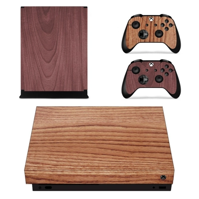 Wooden Texture decal skin for Xbox one X Console and 2 Con.. Wooden Texture decal skin for Xbox one X Console and 2 Con..