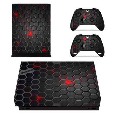 Hexagon Pattern decal skin for Xbox one X Console and 2 Co.. Hexagon Pattern decal skin for Xbox one X Console and 2 Co..