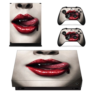 Lady Dracula decal skin for Xbox one X Console and 2 Contr.. Lady Dracula decal skin for Xbox one X Console and 2 Contr..
