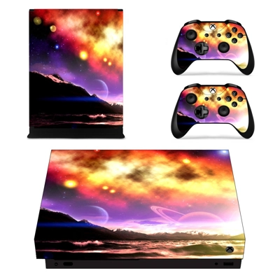 Sunny sky with Mountain View decal skin for Xbox one X Con.. Sunny sky with Mountain View decal skin for Xbox one X Con..