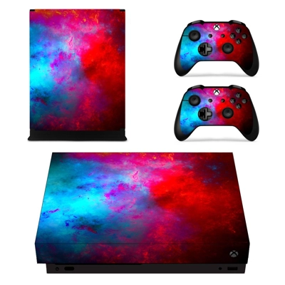 Custom Painting decal skin for Xbox one X Console and 2 Controllers