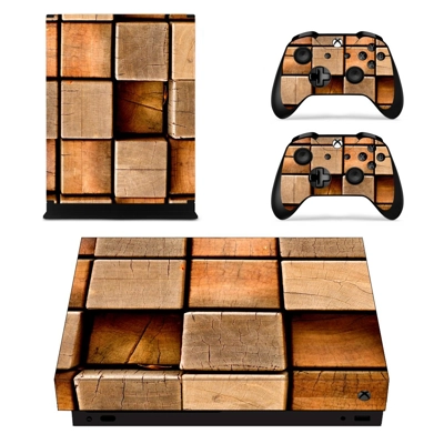 Wooden Texture decal skin for Xbox one X Console and 2 Con.. Wooden Texture decal skin for Xbox one X Console and 2 Con..