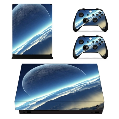 Open Galaxy decal skin for Xbox one X Console and 2 Controllers