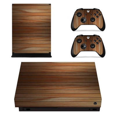 Wooden Texture decal skin for Xbox one X Console and 2 Con.. Wooden Texture decal skin for Xbox one X Console and 2 Con..