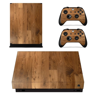 Wooden Texture decal skin for Xbox one X Console and 2 Con.. Wooden Texture decal skin for Xbox one X Console and 2 Con..