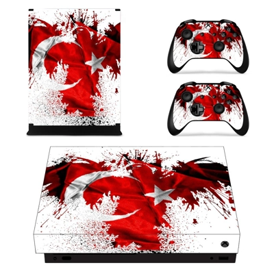 Flag of Turkey decal skin for Xbox one X Console and 2 Con.. Flag of Turkey decal skin for Xbox one X Console and 2 Con..