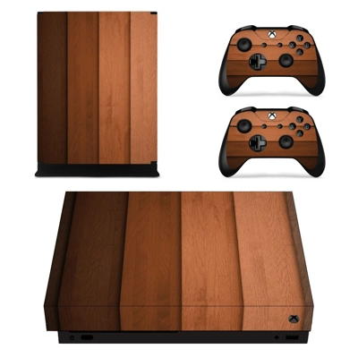 Wooden Texture decal skin for Xbox one X Console and 2 Con.. Wooden Texture decal skin for Xbox one X Console and 2 Con..