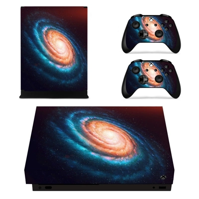 Spiral Galaxy decal skin for Xbox one X Console and 2 Controllers