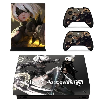 NieR Automata decal skin for Xbox one X Console and 2 Controllers
