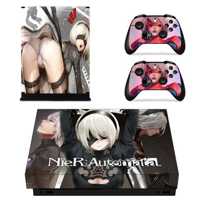 NieR Automata decal skin for Xbox one X Console and 2 Cont.. NieR Automata decal skin for Xbox one X Console and 2 Cont..
