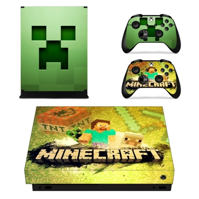 Minecraft decal skin for Xbox one X Console and 2 Controll.. Minecraft decal skin for Xbox one X Console and 2 Controll..